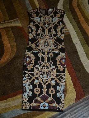 Ronny Kobo intarsia knit sheath dress Size XS...vintage ..over 20 Yr Classic!
